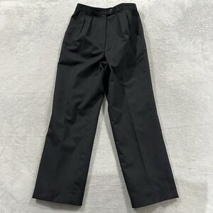 Giorgio Sant' Angelo Dress Pants Women's 8 Straight Leg 100% Wool Pleated VTG